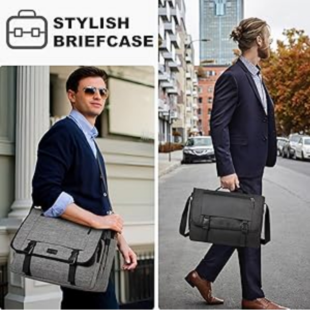 Messenger Briefcase by Renwick NEW Unisex